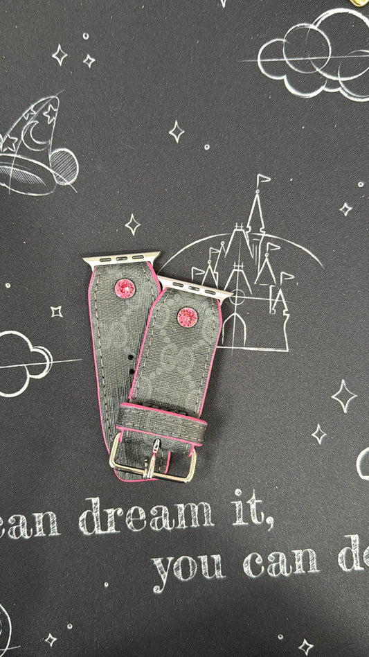 Blemished-OTD-Alpha-Authentic Upcycled Shadow Black Webb GG(Pink)