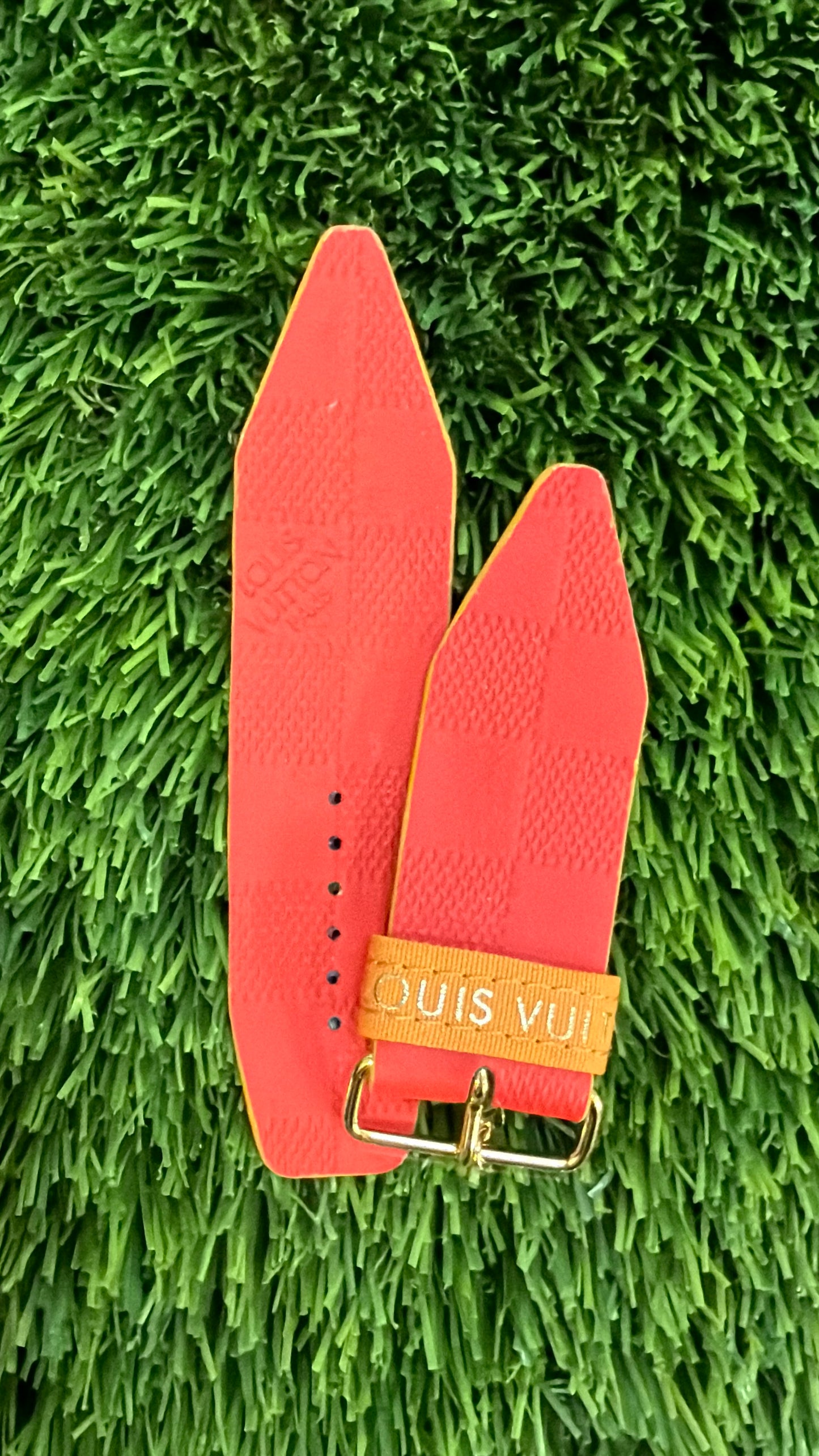 OTD-Authentic Upcycled Orange Damier Infini