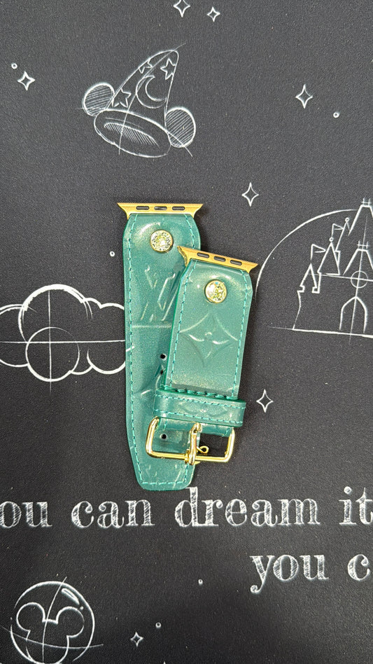 Authentic Upcycled LV "Sea Green" Vernis