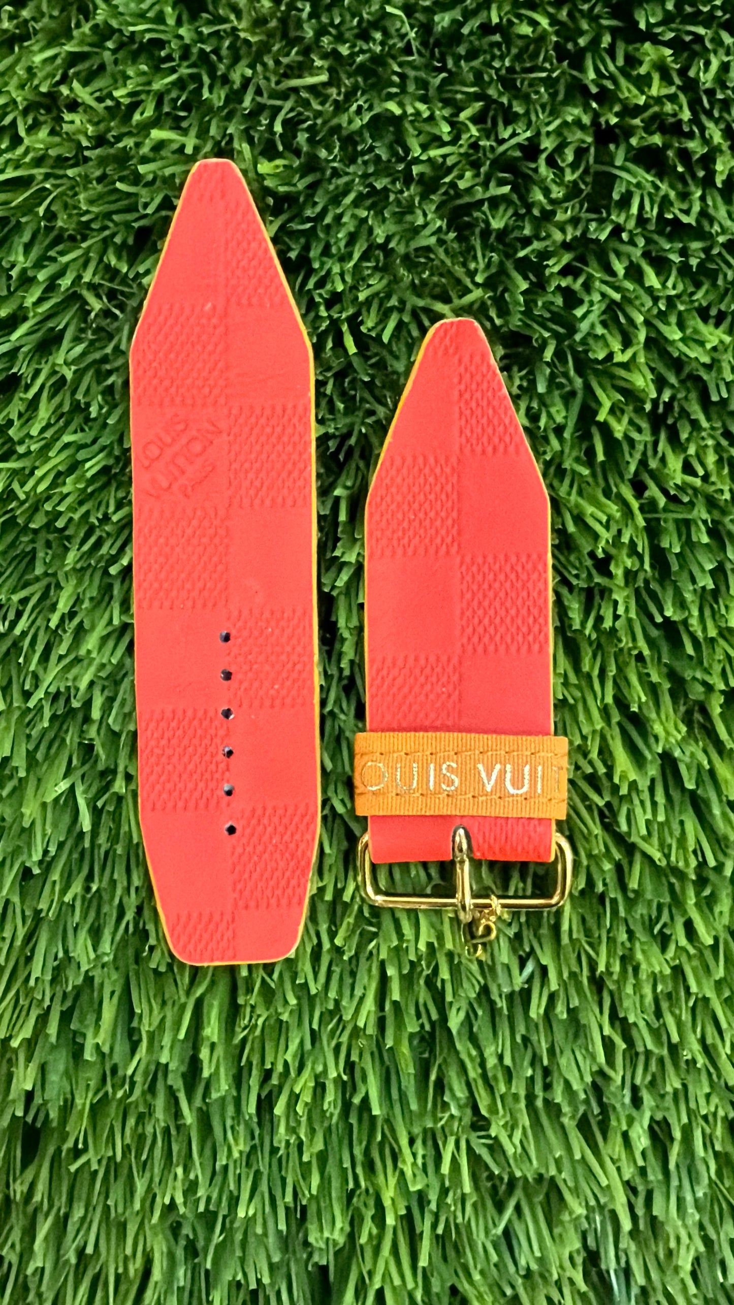 OTD-Authentic Upcycled Orange Damier Infini