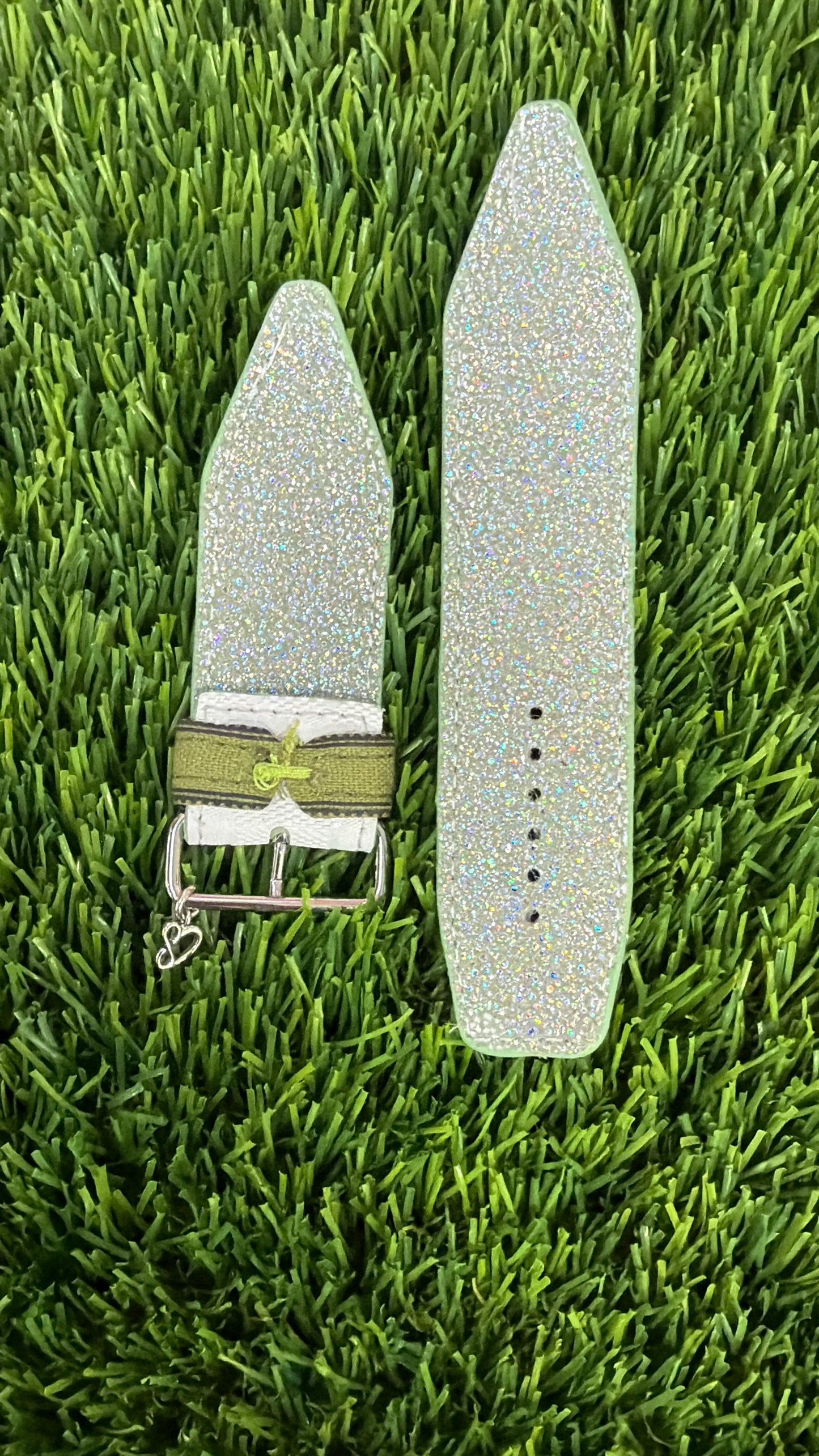 OTD-Authentic Upcycled White GG Imprime with Mint