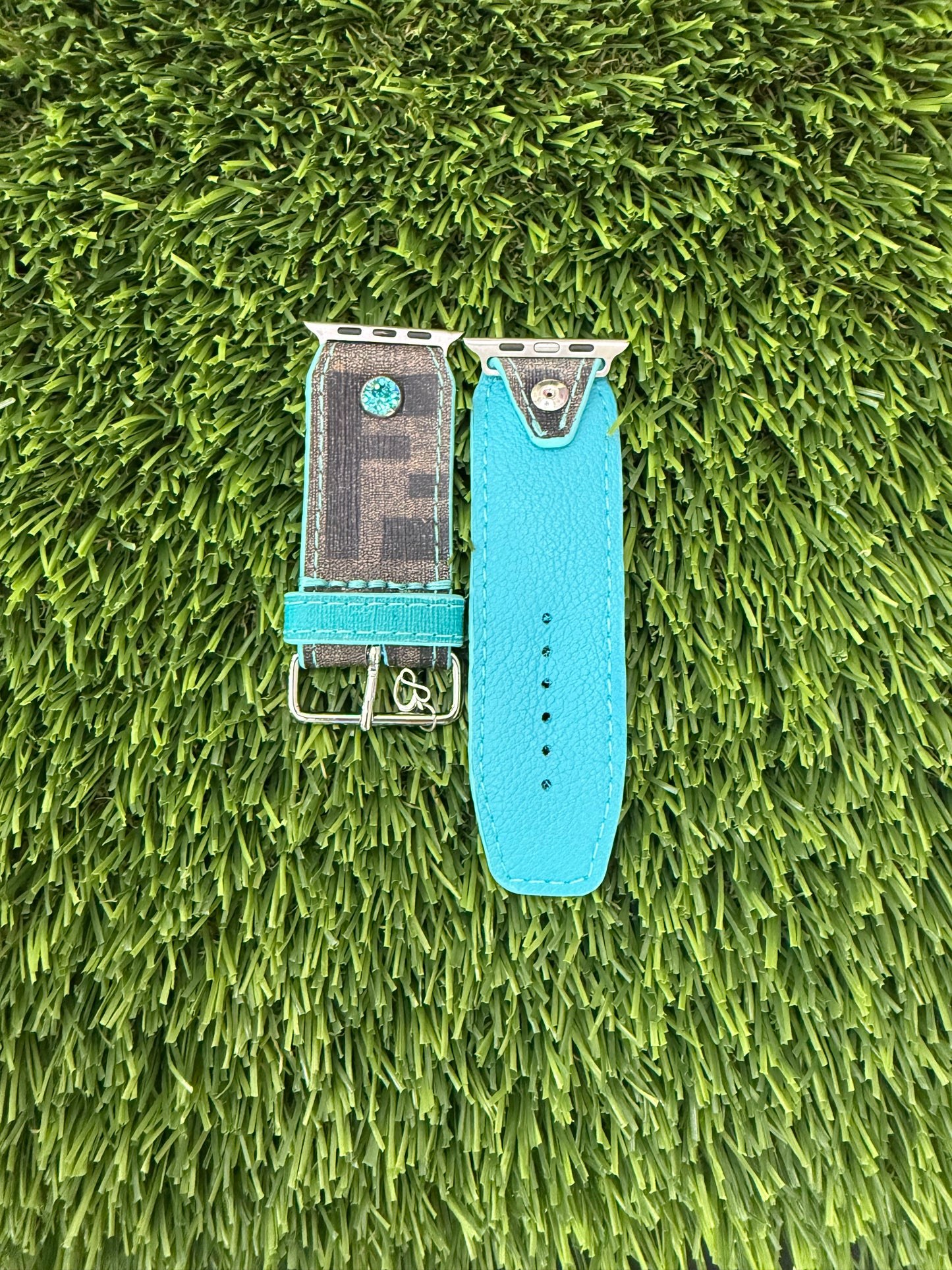 OTD-BETA-Authentic Upcycled Teal Ombre Fendi