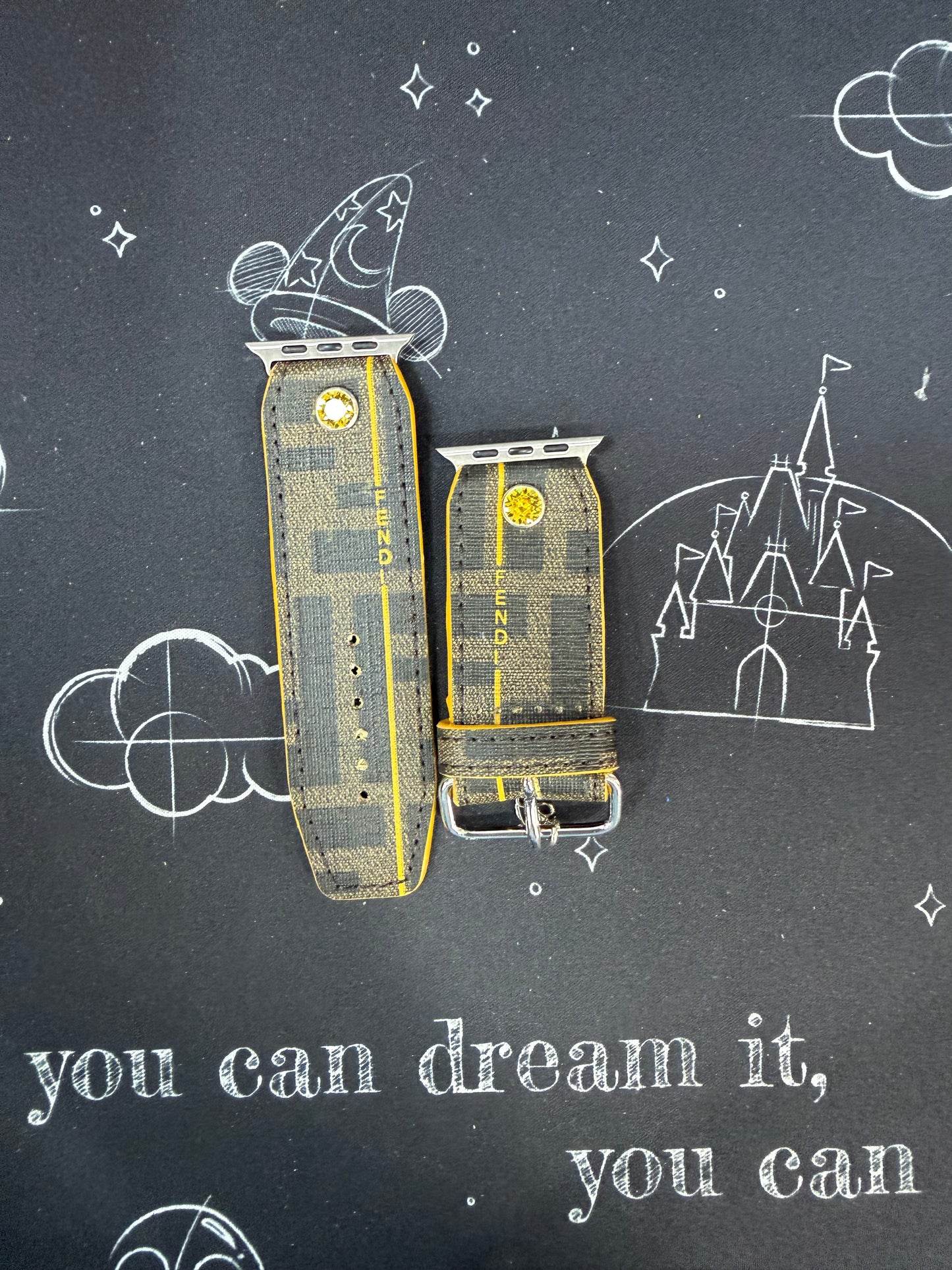 Blemished_Beta_Authentic Upcycled Fendi Yellow Stripe