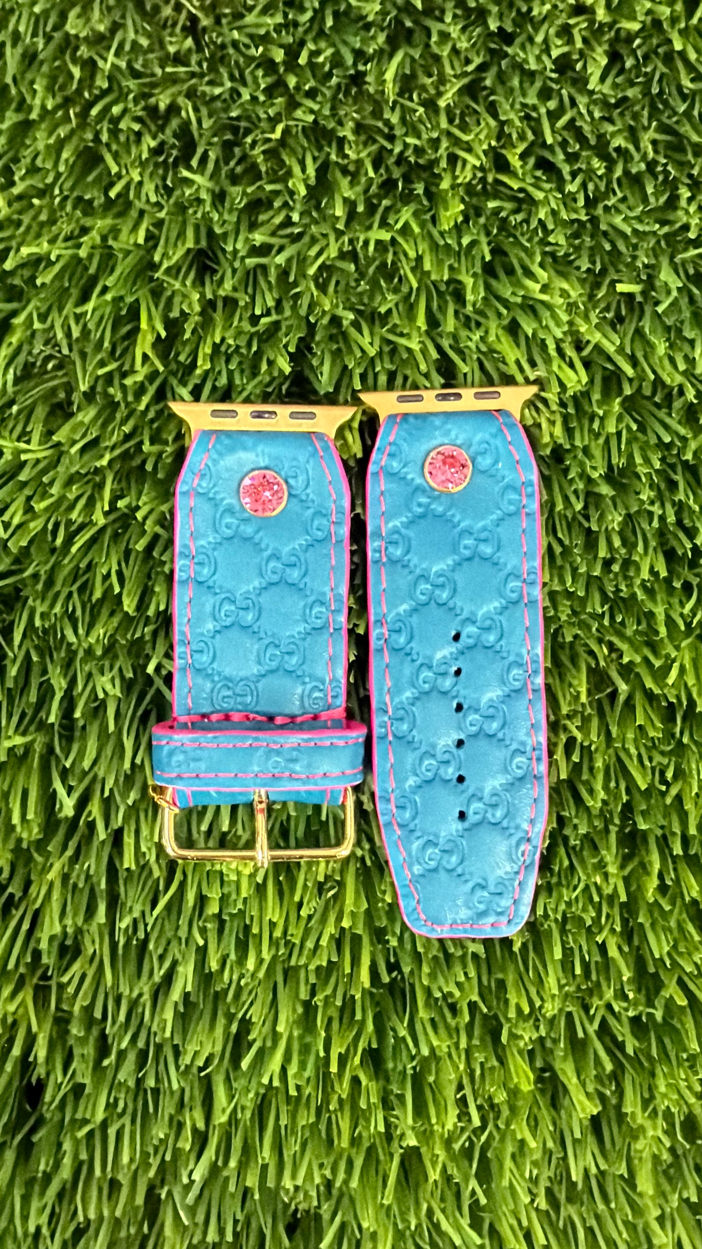 Authentic Upcycled Deep Turquoise Micro GG