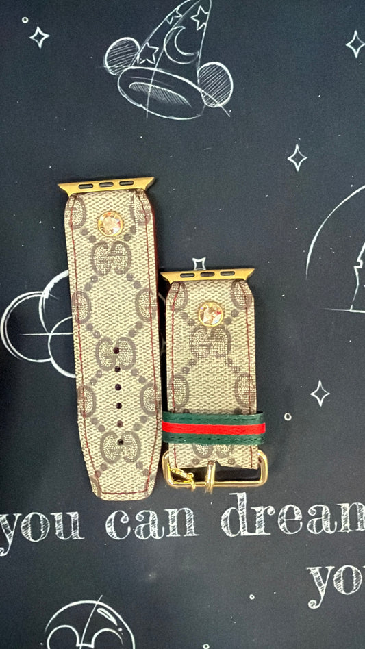 Blemished-Beta-Authentic Upcycled Traditional Brown Webb Gucci (Liner)