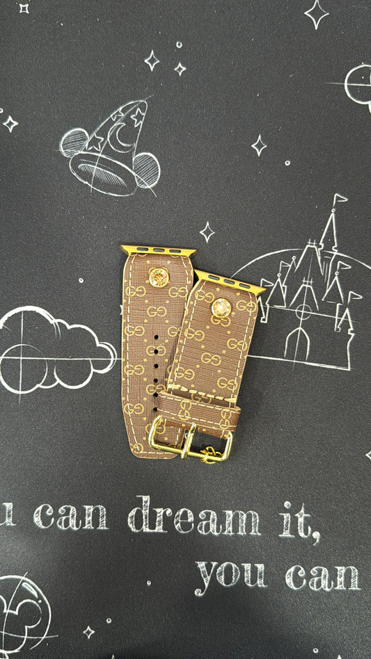 Authentic Upcycled Vintage Micro GG Brown & Gold