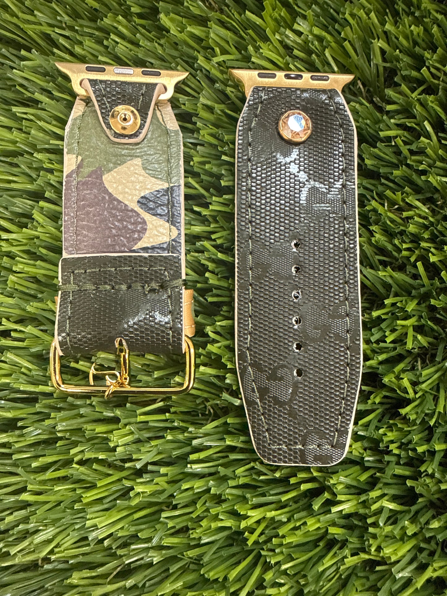 OTD-Alpha-Authentic Upcycled Olive GG Imprime with Sewn