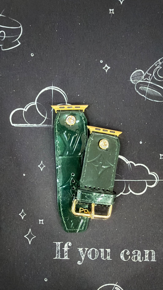 Authentic Upcycled LV "Hunter Green" Vernis