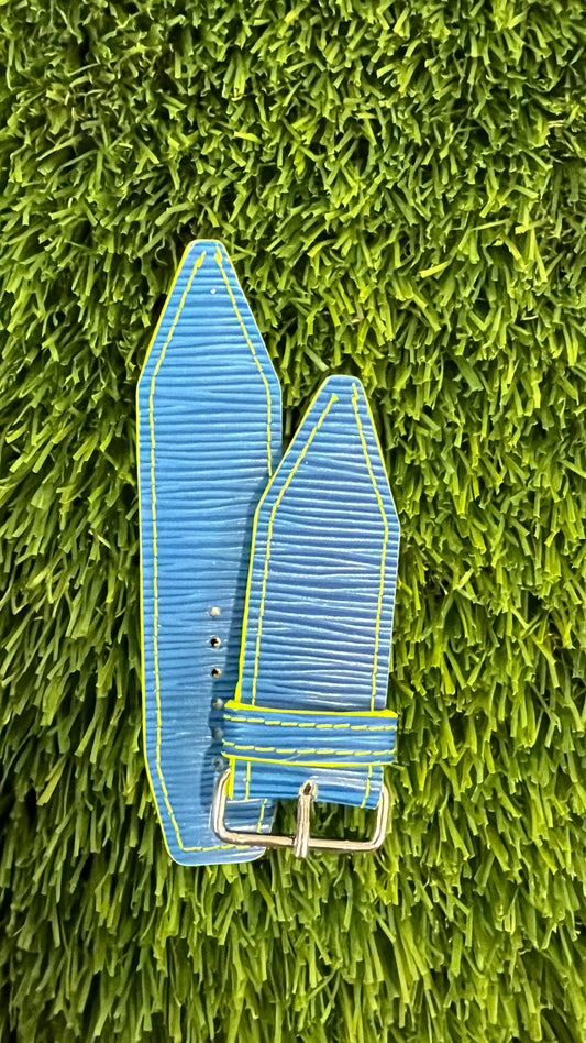 OTD- Beta-LV Toledo Blue Vintage Epi Leather with Neon Yellow