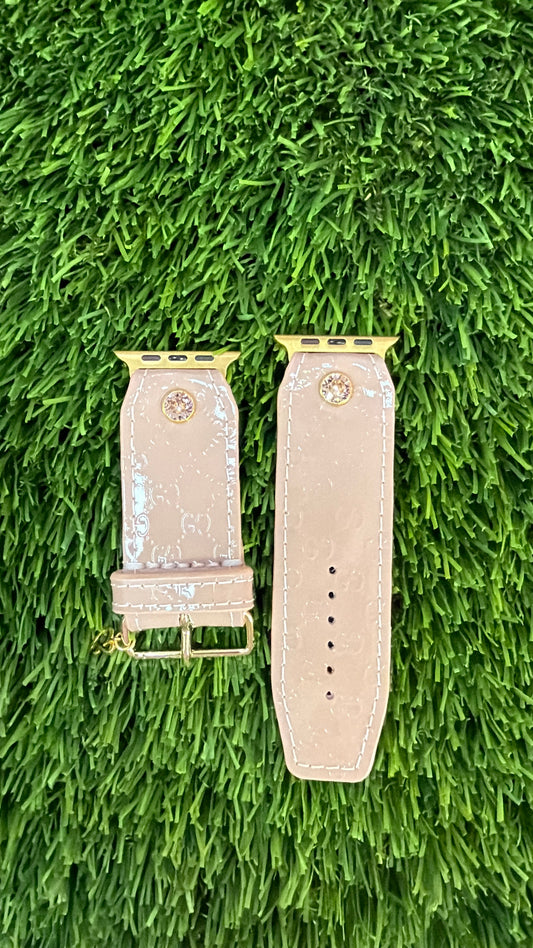 OTD-Beta with Rose Gold Leopard-Authentic Upcycled Patent Nude Micro GG