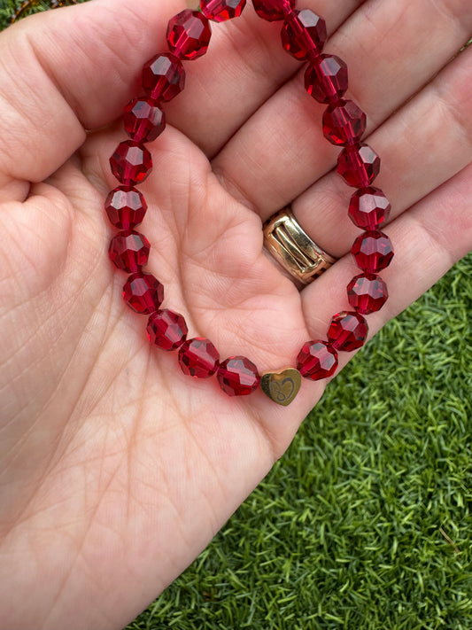 Bracelet- Authentic Scarlet Red Crystal