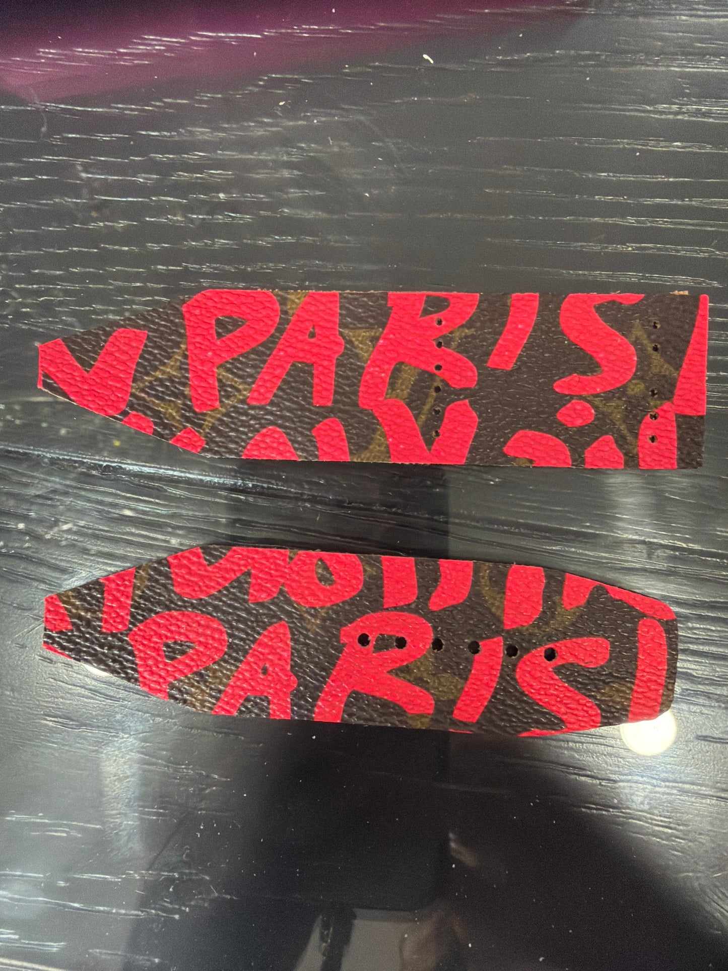 LC- Alpha-Paris 1-Authentic Upcycled Pink LV Graffiti