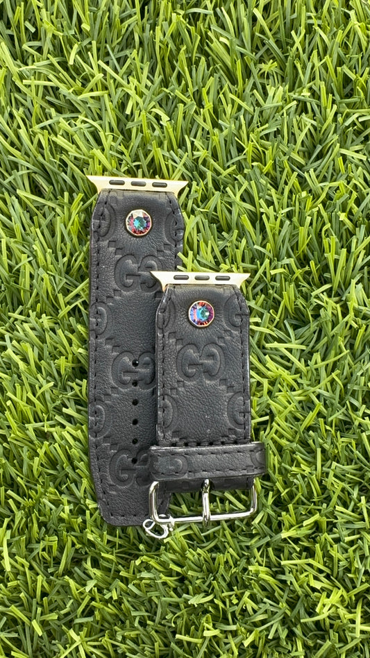 Customizable-Authentic Upcycled Black GG