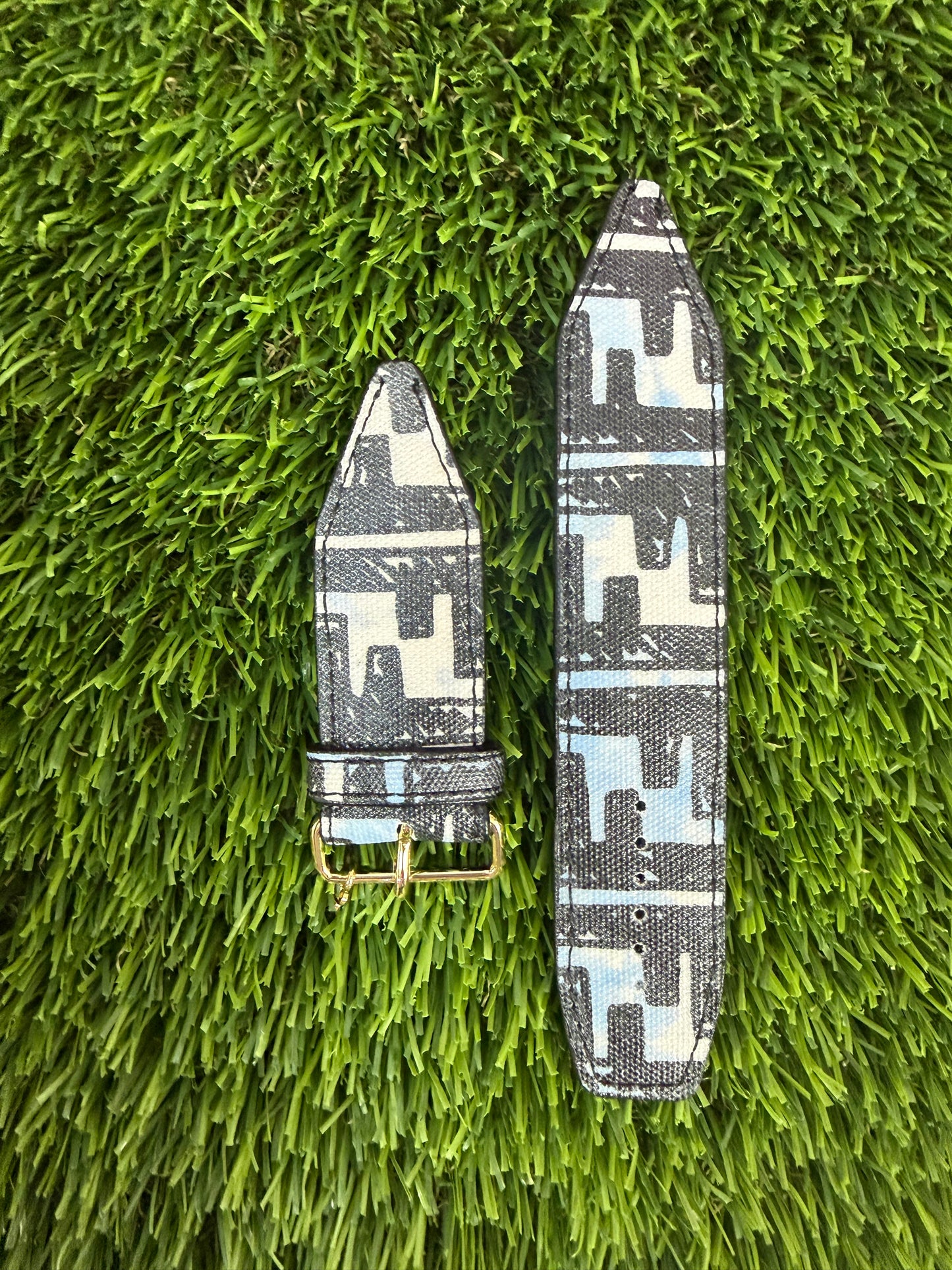 OTD-Authentic Upcycled Cloudy (Black,Blue and White Fendi)
