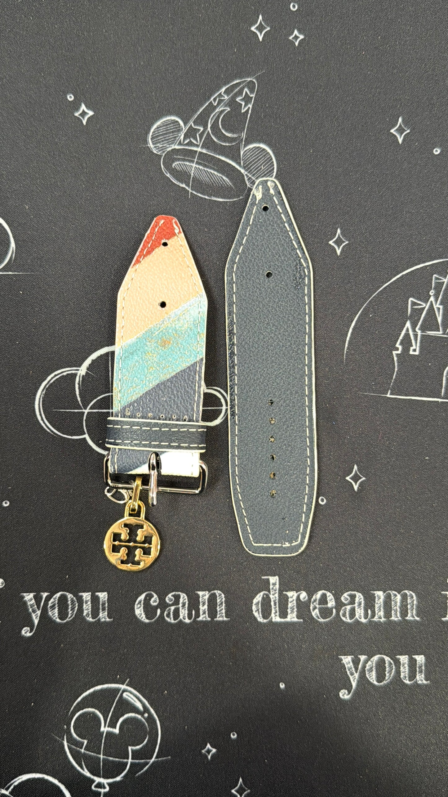 OTD- Beta-Fall Colors-Authentic Upcycled Tory Burch Stripped Madness