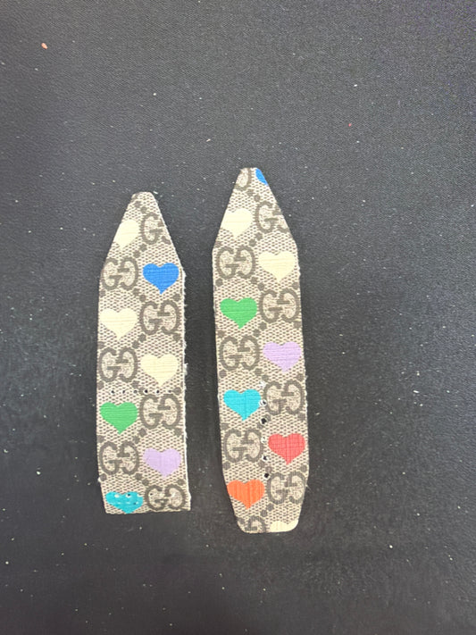 LC- Beta-Blue, Purple, & Green-Authentic Upcycled Colorful Hearts GG