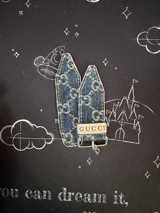 Blemished-Alpha Sized-Authentic Upcycled Gucci Jean Denim-Peach