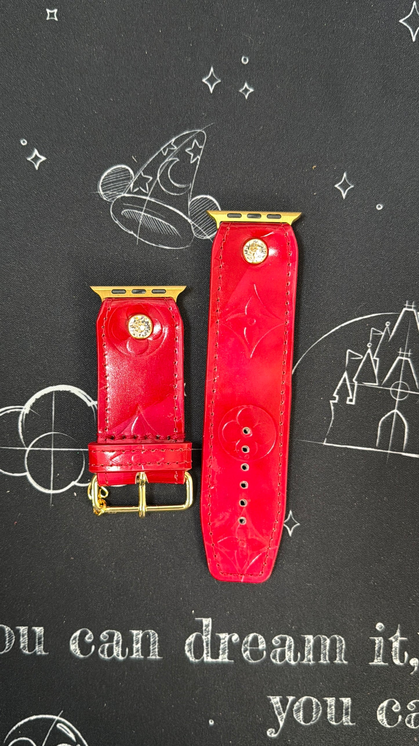 OTD-Gamma Authentic Upcycled LV "Ruby" Vernis-No Logo