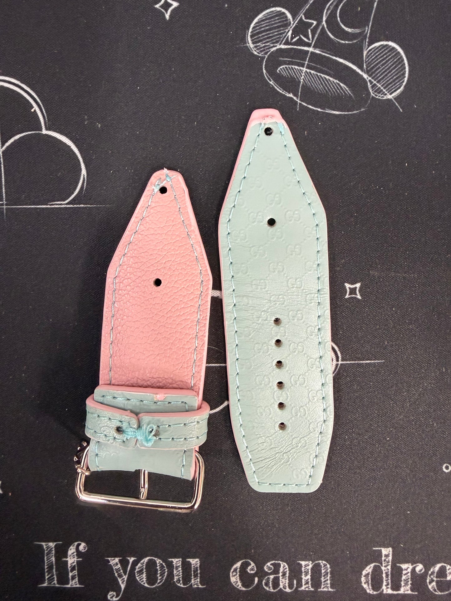 Blemished- ALPHA-Authentic Upcycled Ultra Micro GG Mint Leather