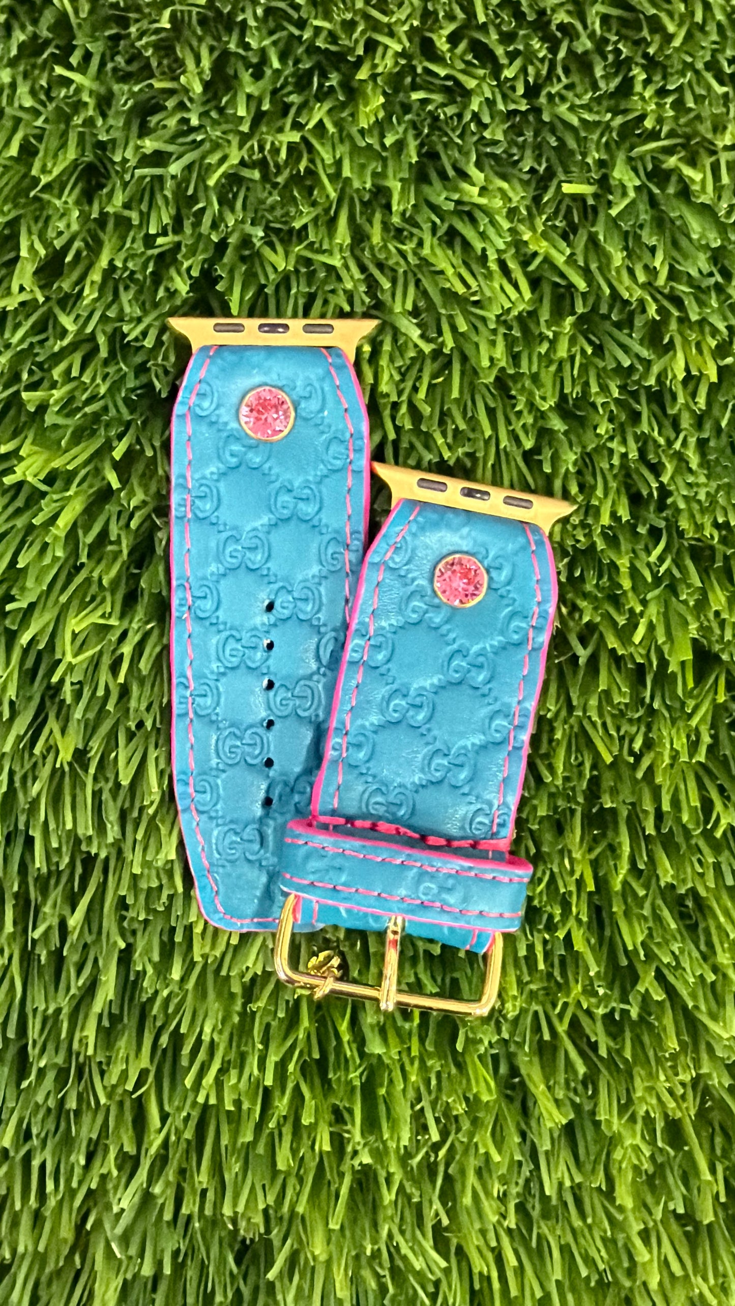 Authentic Upcycled Deep Turquoise Micro GG