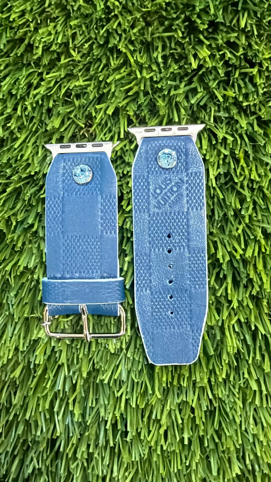 Customizable-Authentic Upcycled Blue Damier Infini