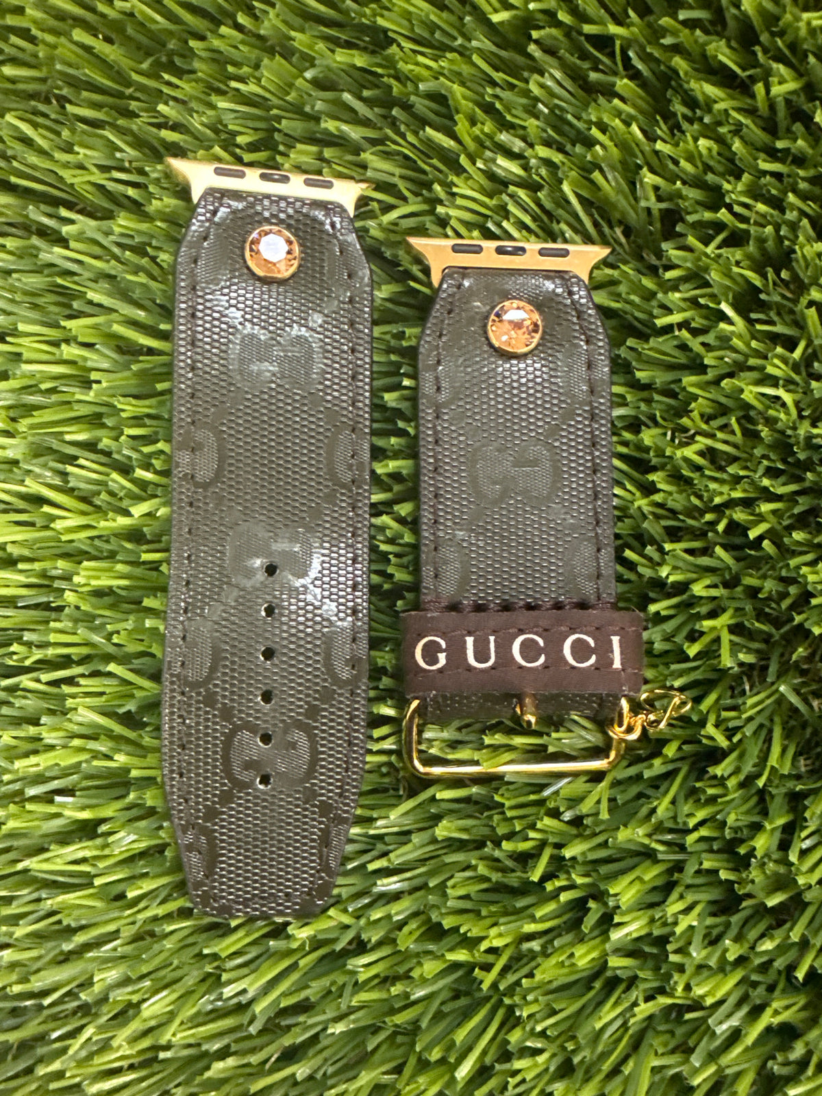 OTD-Beta-Authentic Upcycled Olive GG Imprime with Sewn