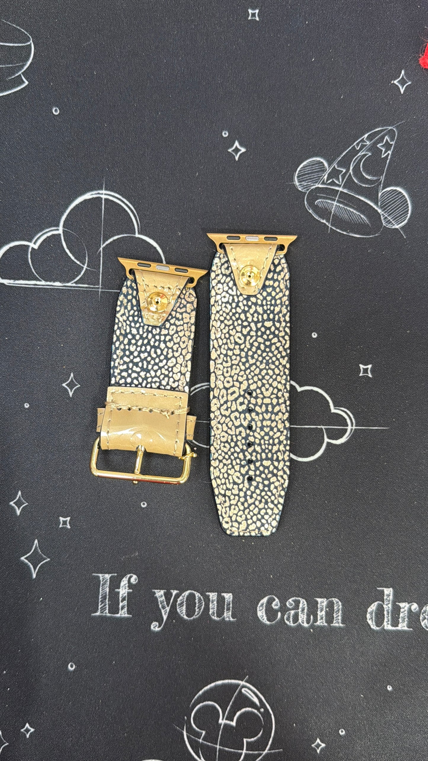 Authentic Upcycled LV Beige Vernis