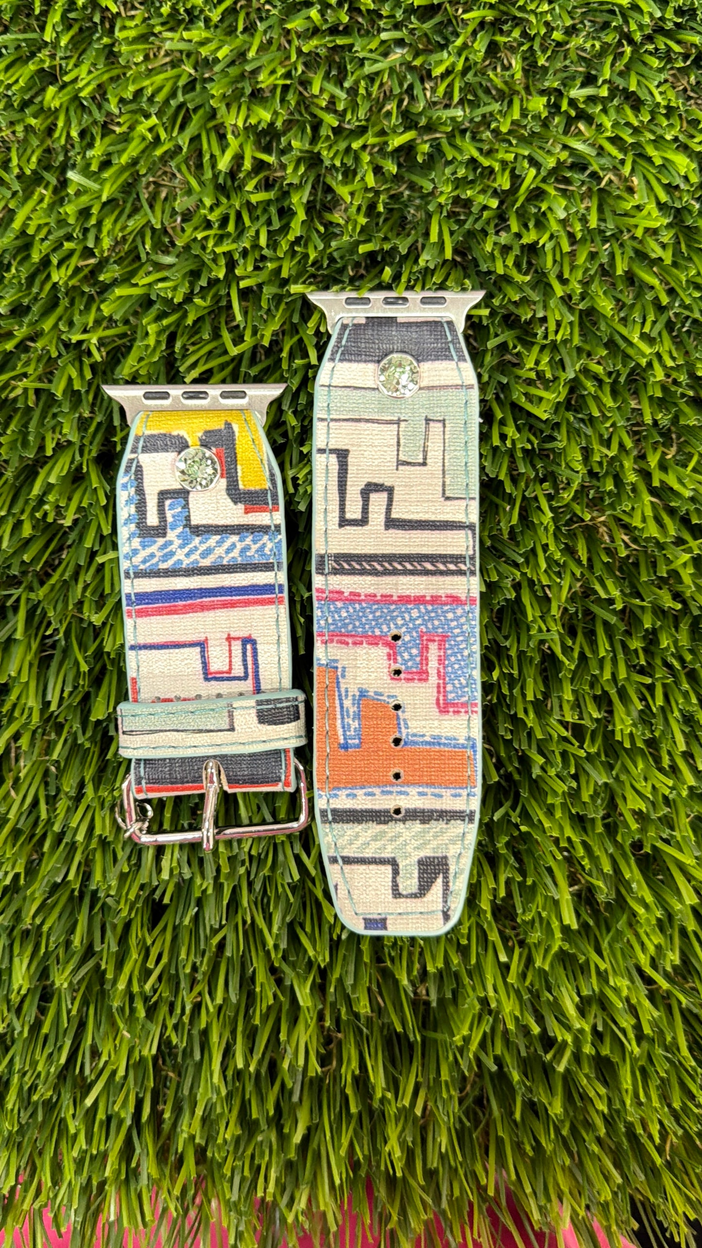 OTD- Beta- Mint-Authentic Upcycled Colorful White Fendi