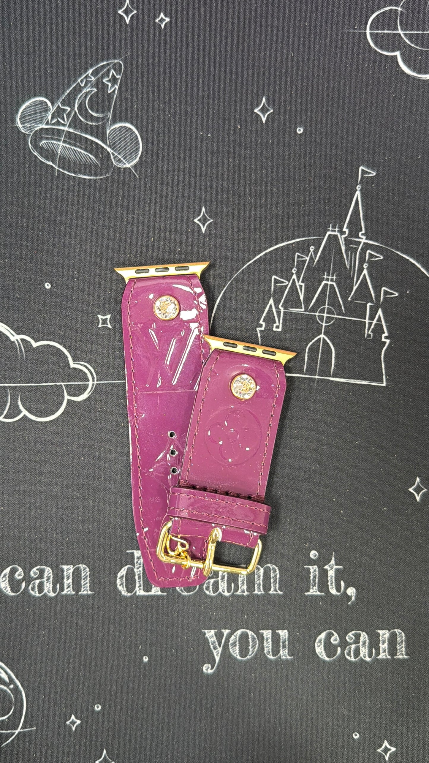 Rare Authentic Upcycled LV Amethyst (purple)