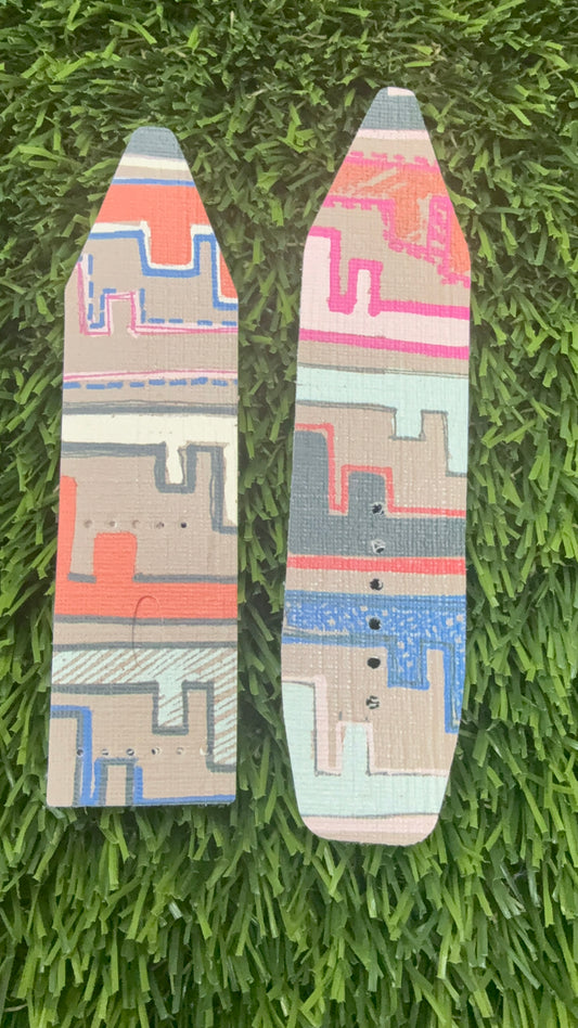 LC-Beta-Mints w/Pink-Authentic Upcycled Tan Colorful Fendi