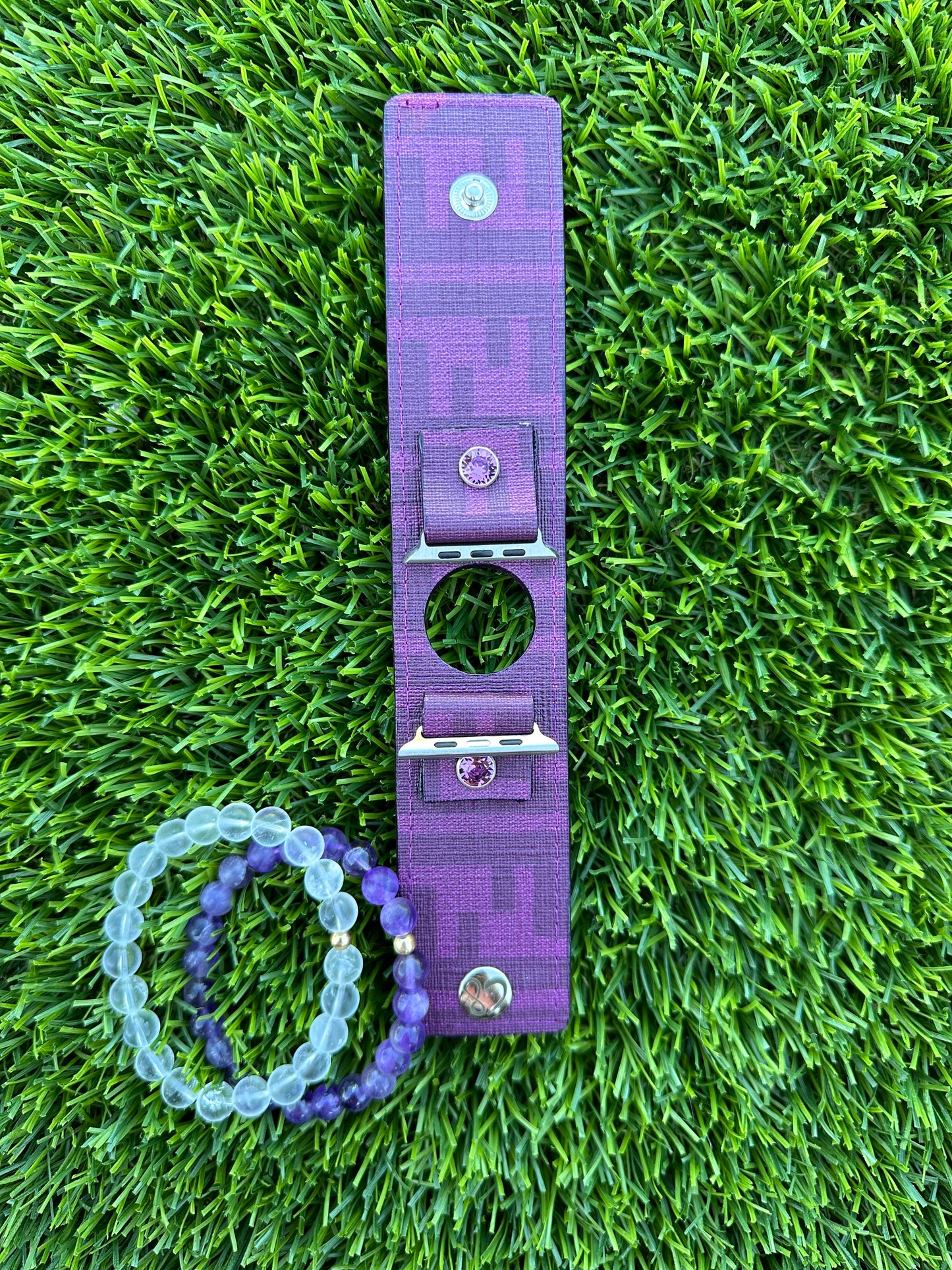 Authentic Upcycled Purple Fendi