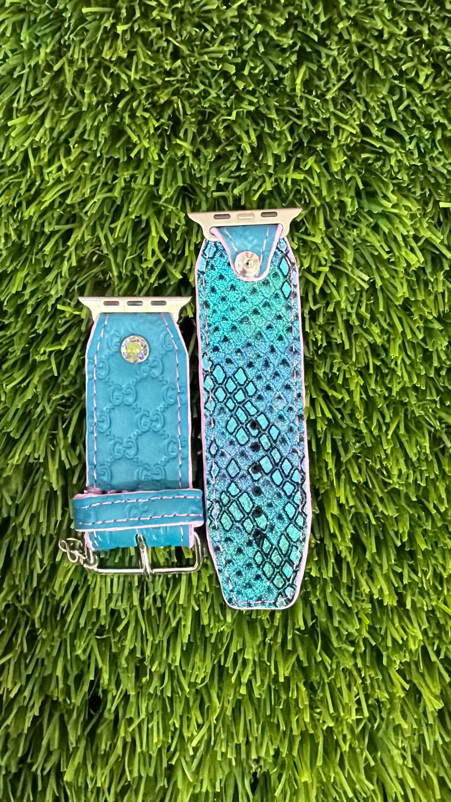 Authentic Upcycled Deep Turquoise Micro GG
