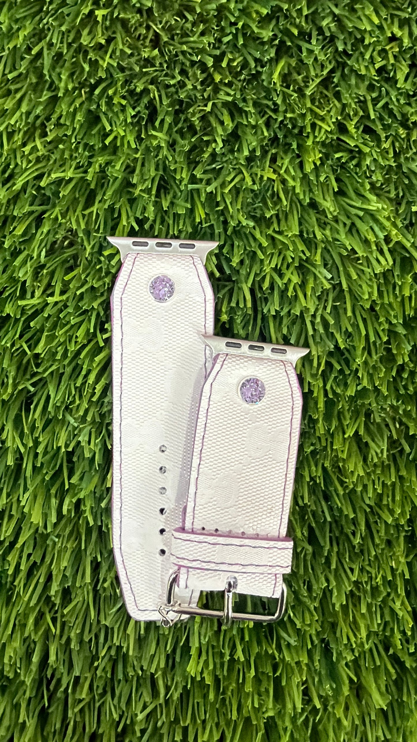 OTD-Authentic Upcycled White with Lavender GG Imprime