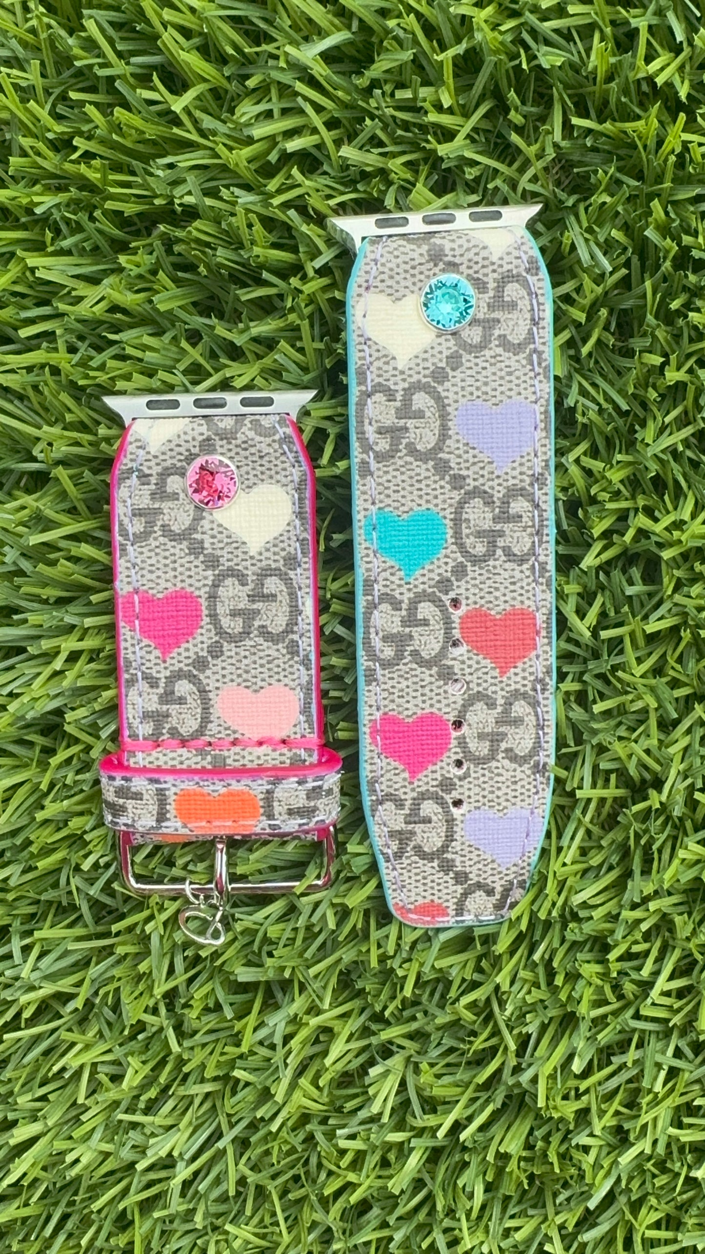 Authentic Upcycled Colorful Hearts GG