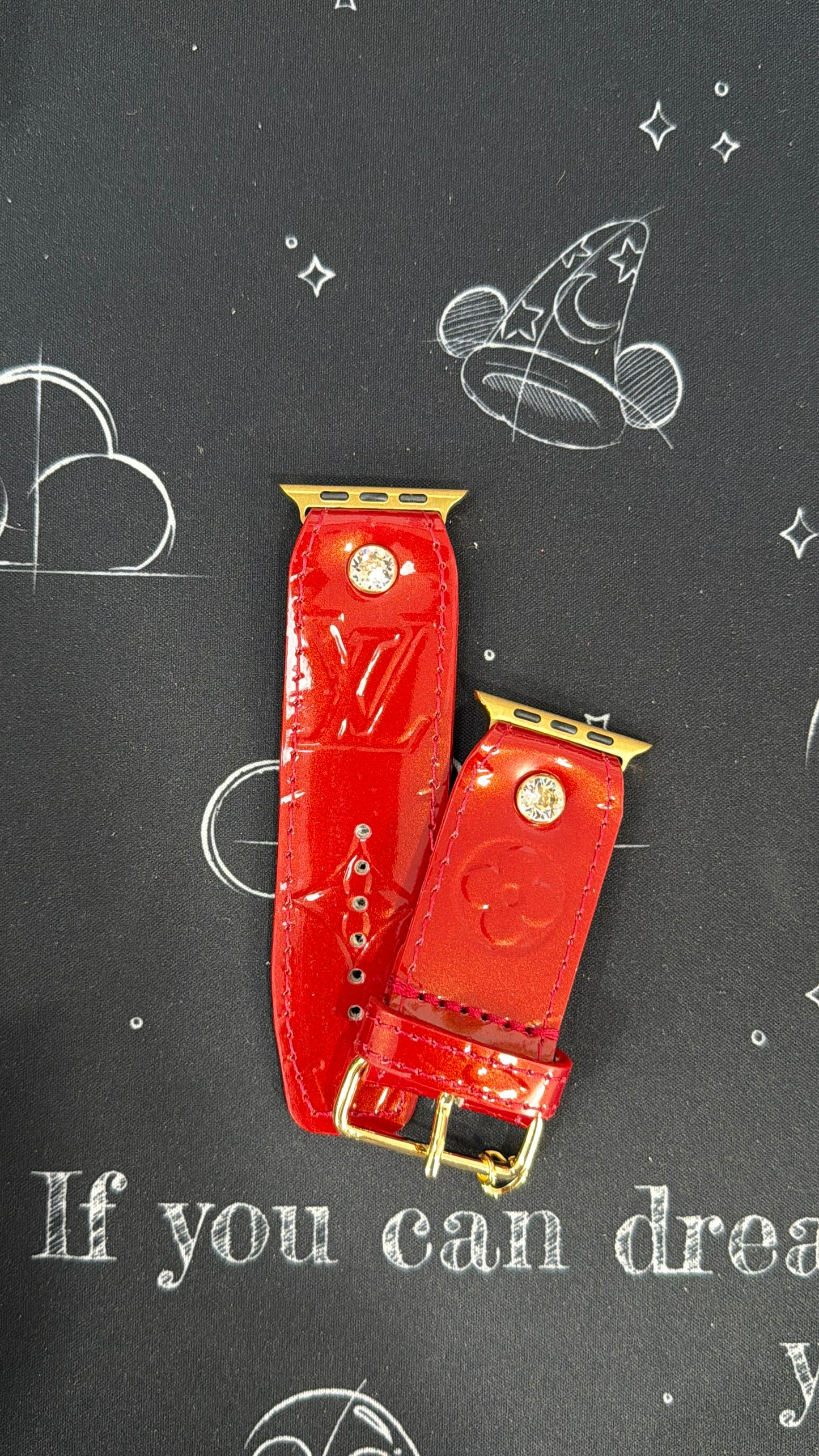 Authentic Upcycled LV Cerise (Cherry) Vernis