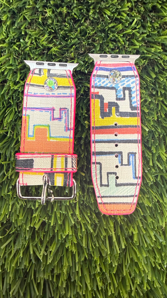 OTD- Alpha- Neon Pink-Authentic Upcycled Colorful White Fendi