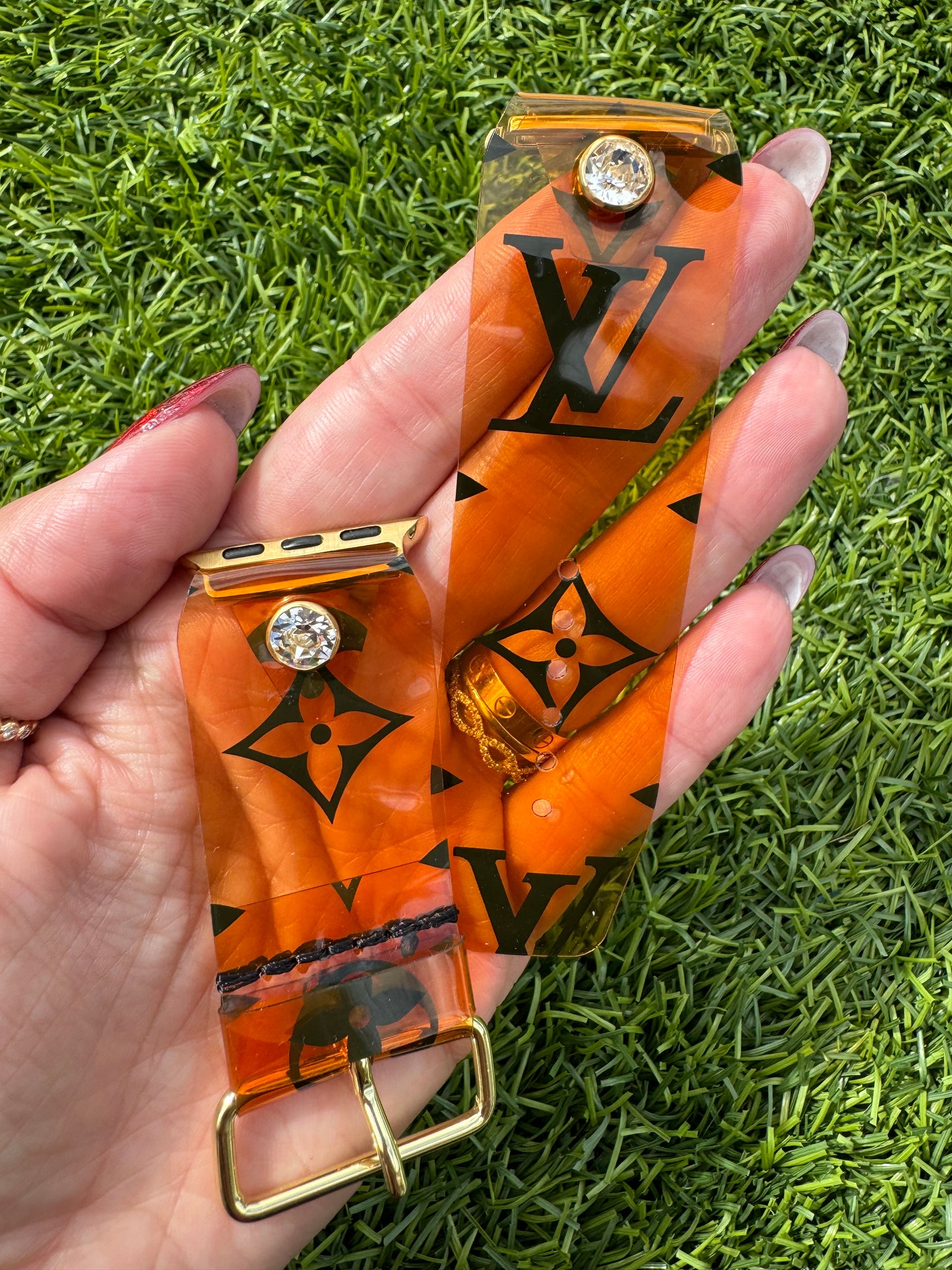 Authentic LV Orange Waterproof Band