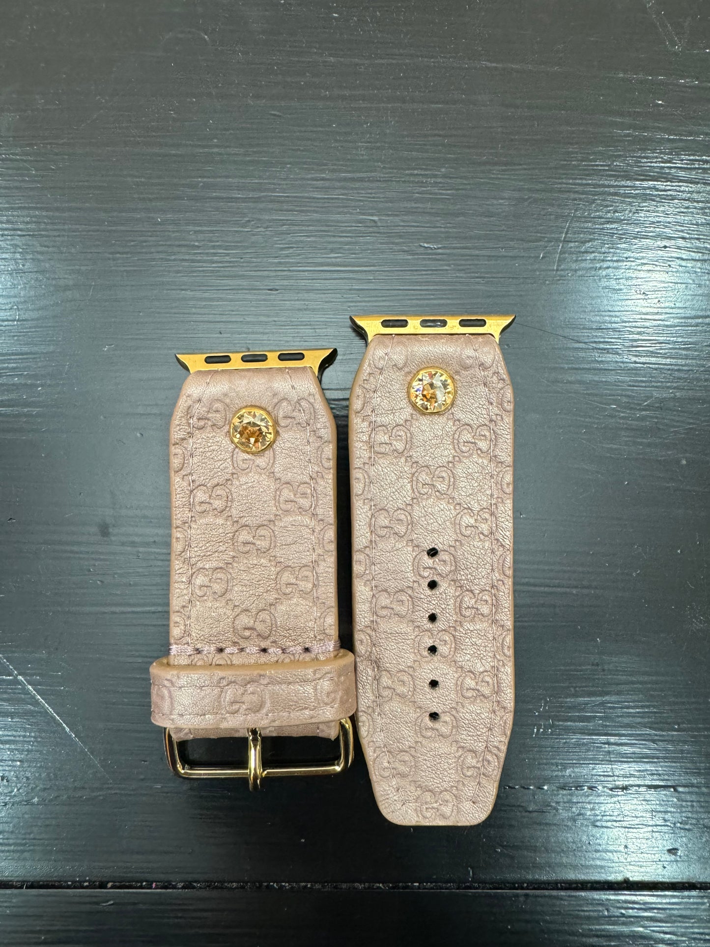 Authentic Upcycled Pink Champagne Micro GG