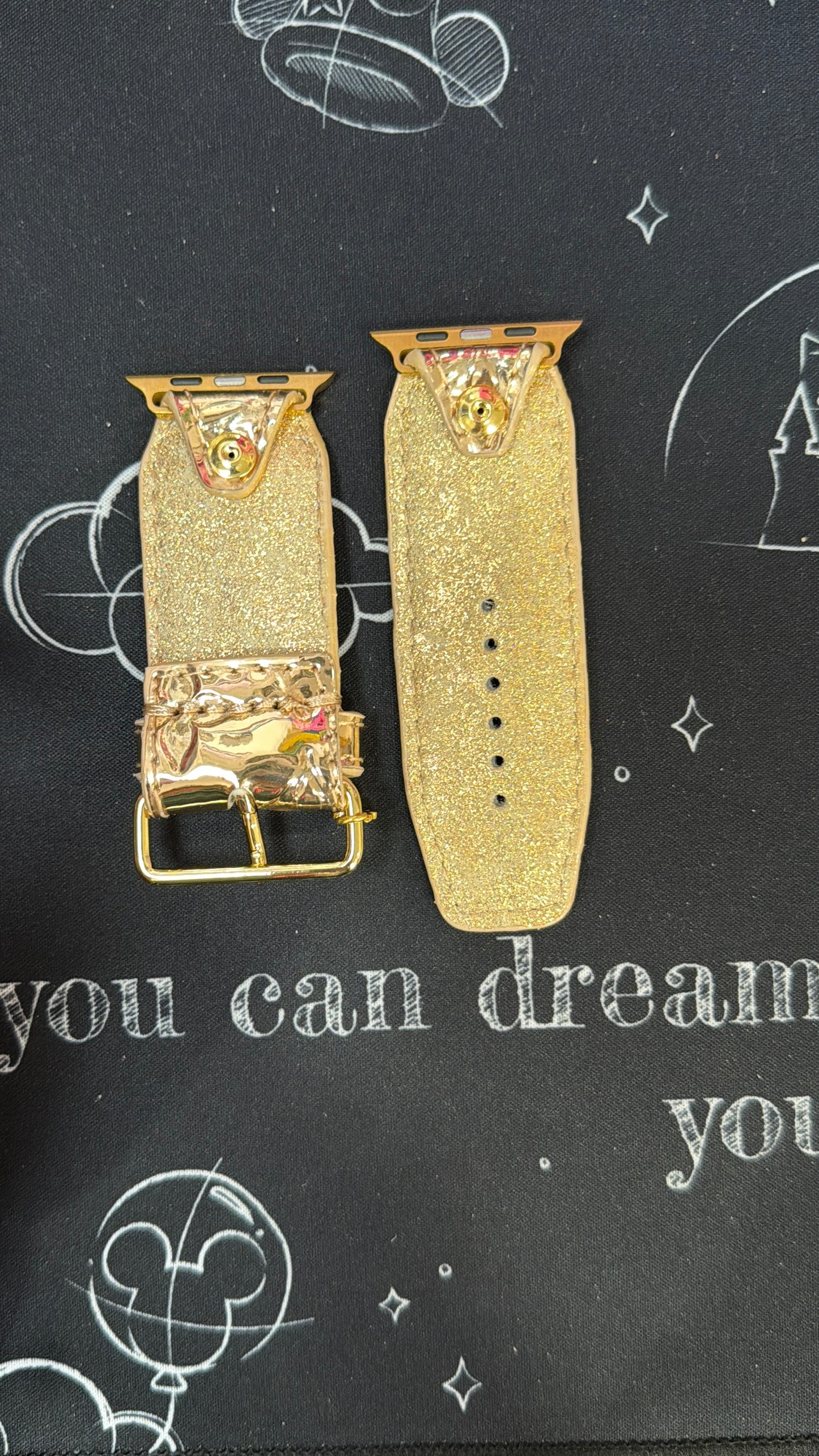 Blemished-Alpha-Authentic Upcycled Gold Mirrored LV