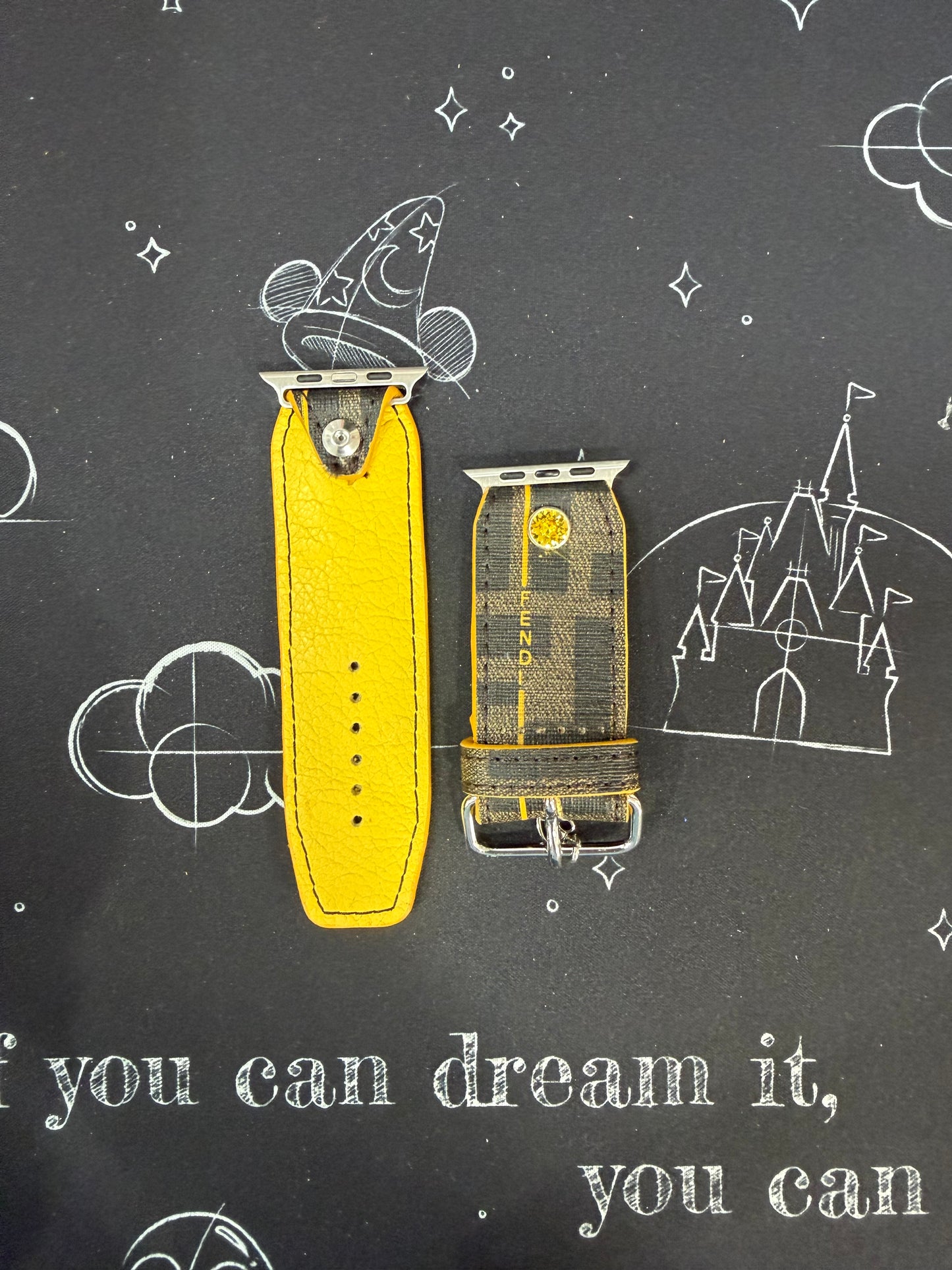 Blemished_Beta_Authentic Upcycled Fendi Yellow Stripe