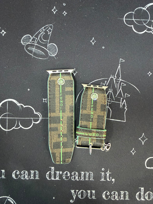 Blemished_Beta_Authentic Upcycled Fendi Green Stripe