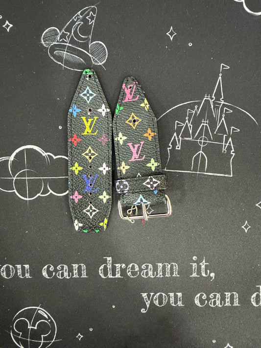 OTD- Alpha-Authentic Upcycled LV Black Multicolor Mini