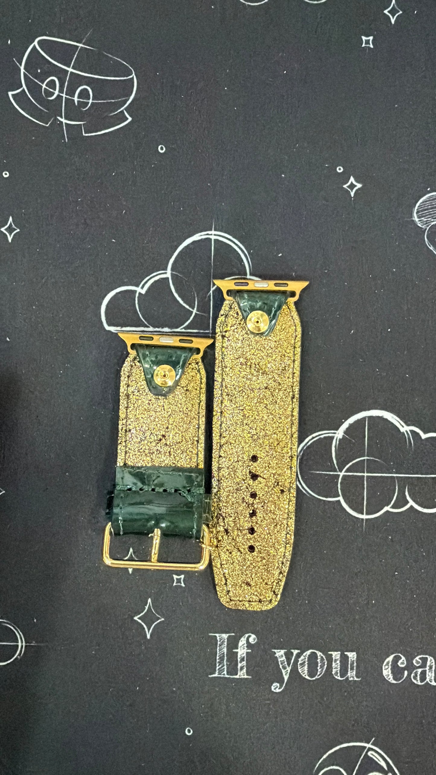 Authentic Upcycled LV "Hunter Green" Vernis