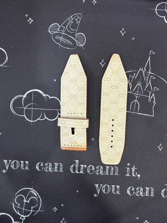 Blemished-Beta 1-Authentic Upcycled Vintage Cream & Brown Micro GG