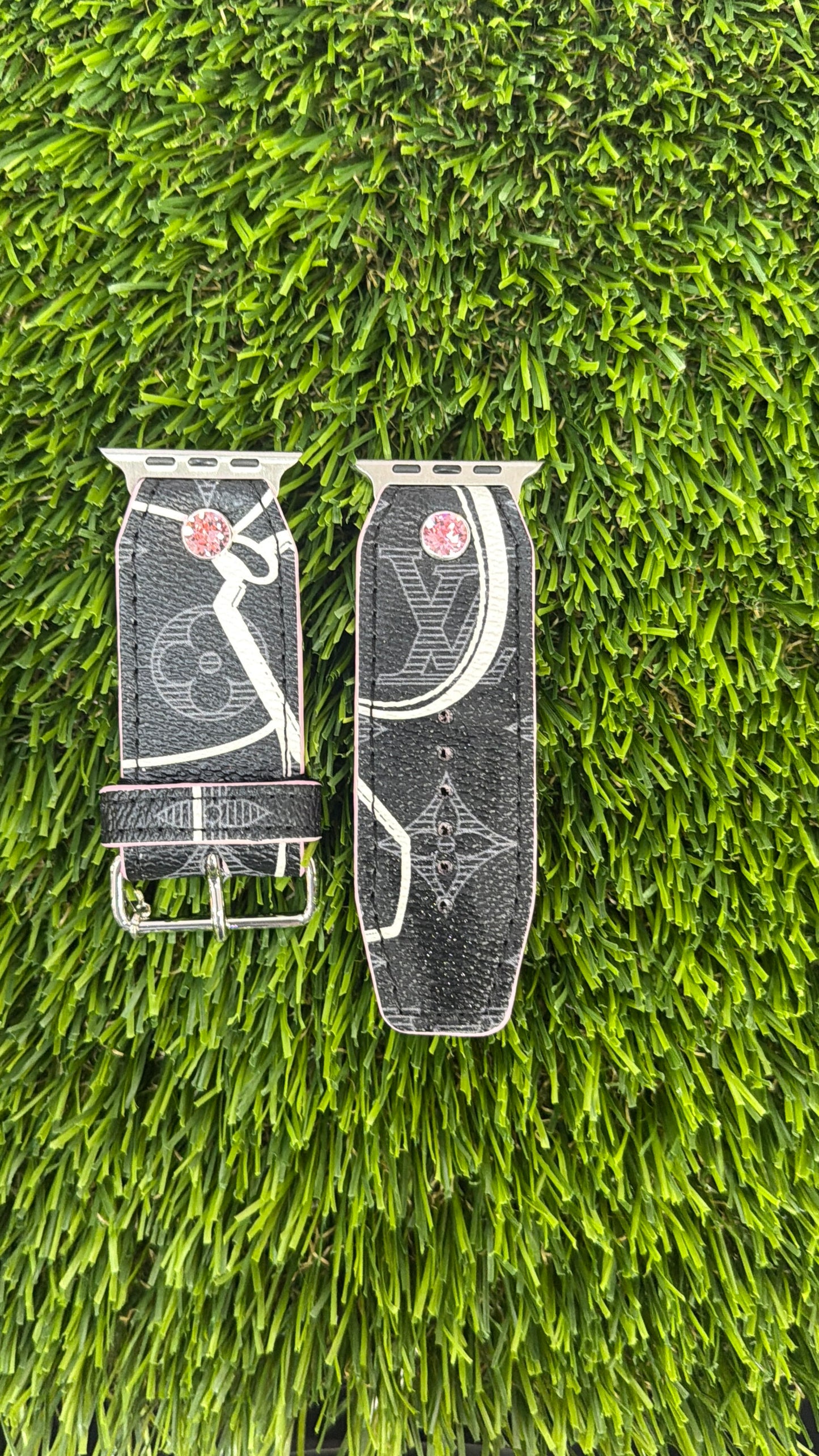 OTD-Alpha-Authentic Upcycled Rare Black and Gray Shadow LV Monogram w/Vivi