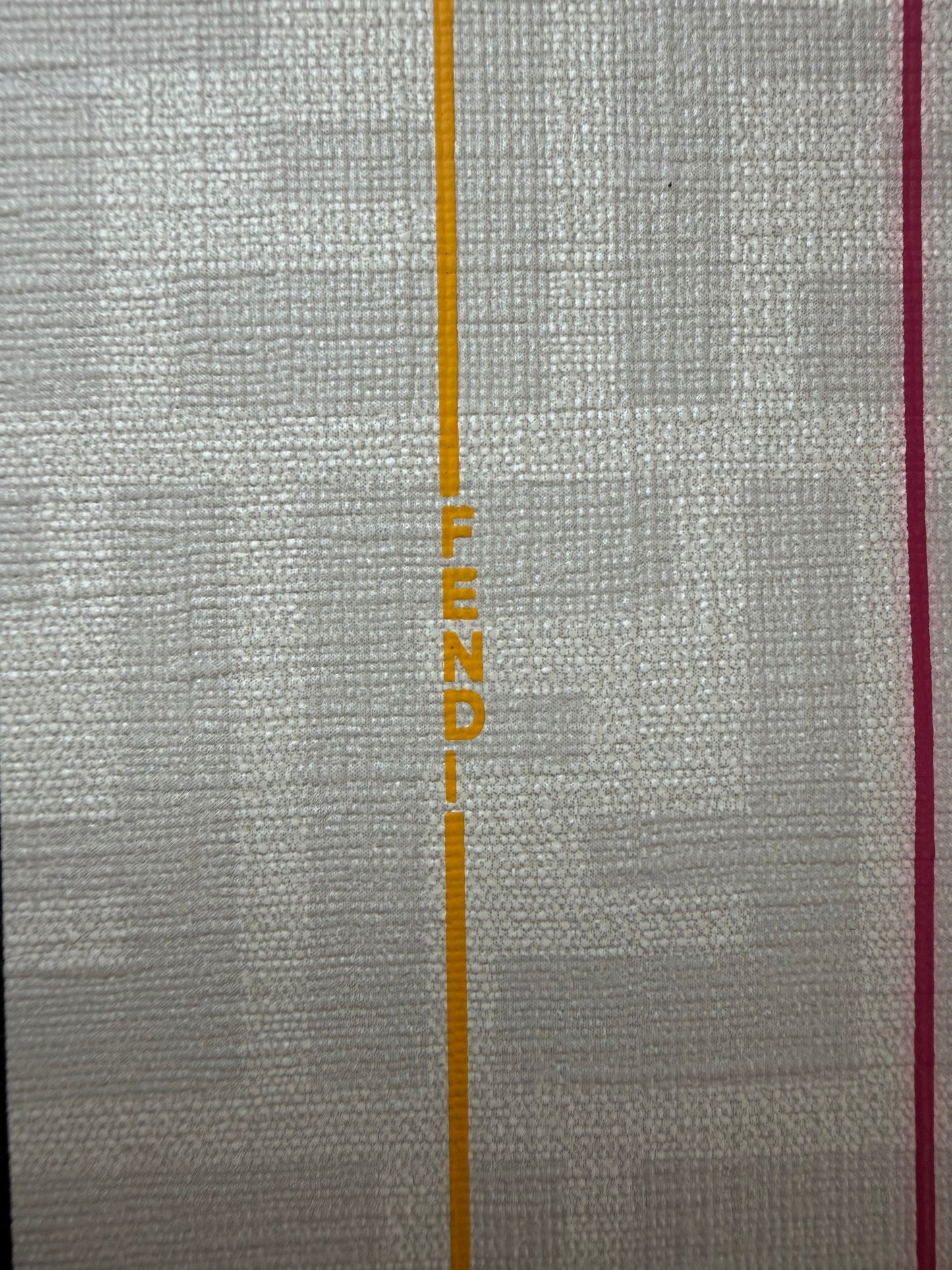 Authentic Upcycled Fendi White Rainbow Stripe