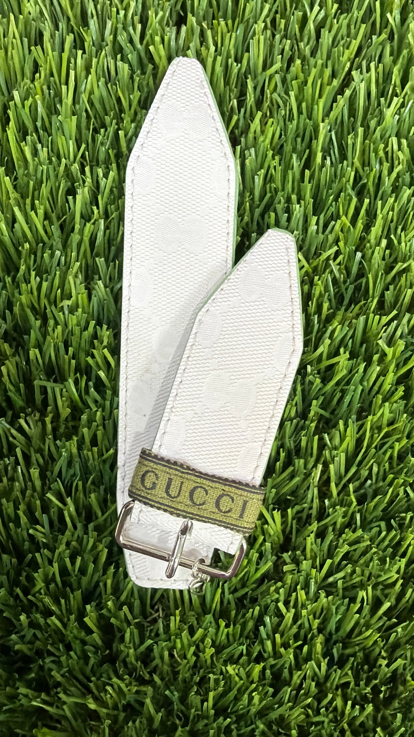 OTD-Authentic Upcycled White GG Imprime with Mint