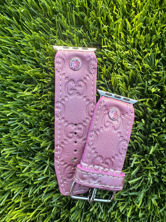 Authentic Upcycled Rare Metallic Pink GG