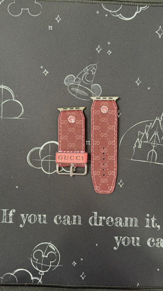 Authentic Upcycled Vintage Burgundy & Vintage Rose (Pink) Micro GG