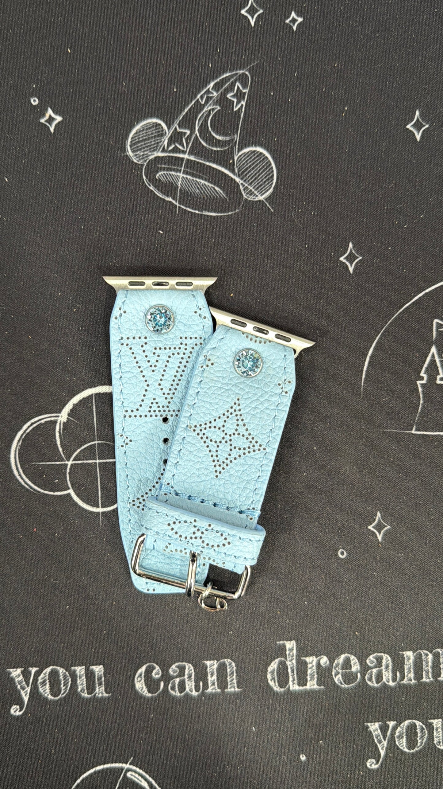 Rare- Authentic Upcycled LV Ice Blue Mahina